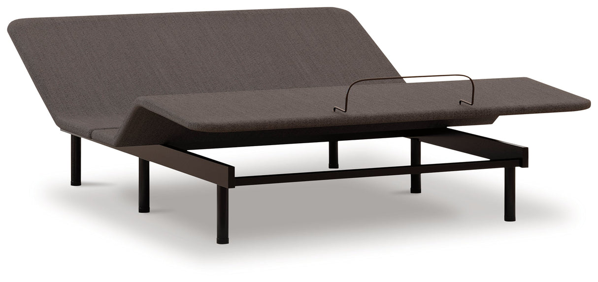 Head/Foot Model - Good Charcoal Gray Queen Adjustable Base by ASHLEY FURNITURE at Eve Furniture