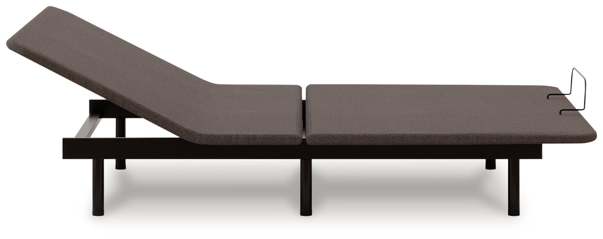 Head/Foot Model - Good Charcoal Gray Queen Adjustable Base by ASHLEY FURNITURE at Eve Furniture