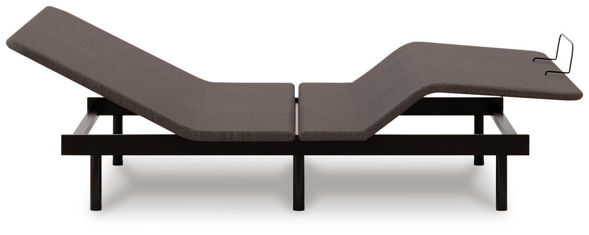 Head/Foot Model - Good Charcoal Gray Queen Adjustable Base by ASHLEY FURNITURE at Eve Furniture