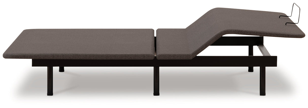 Head/Foot Model - Good Charcoal Gray Queen Adjustable Base by ASHLEY FURNITURE at Eve Furniture