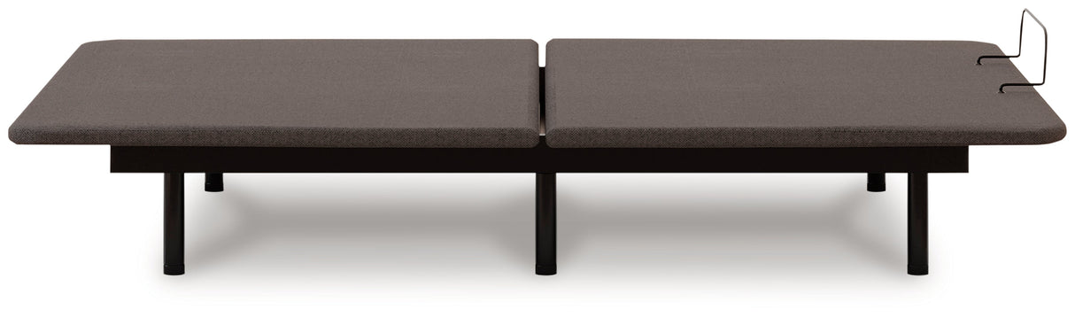 Head/Foot Model - Good Charcoal Gray Queen Adjustable Base by ASHLEY FURNITURE at Eve Furniture