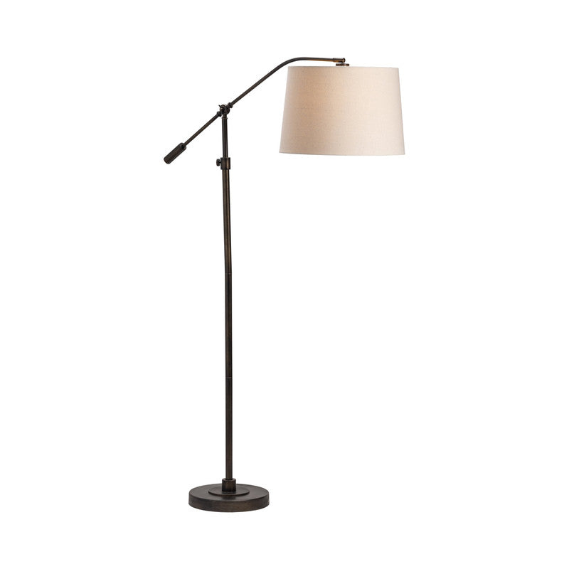 Healy Black Articulating Adjustable Floor Lamp by Crestview at Eve Furniture
