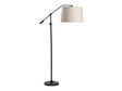 Healy Black Articulating Adjustable Floor Lamp by Crestview at Eve Furniture