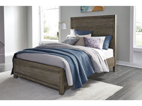 Hearst Solid Wood Full Panel Bed in Sahara Tan by Modus Furniture at Eve Furniture