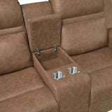 Hearth Brown 3-Piece Reclining Living Room Set by Homelegance at Eve Furniture