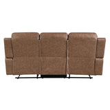Hearth Brown 3-Piece Reclining Living Room Set by Homelegance at Eve Furniture