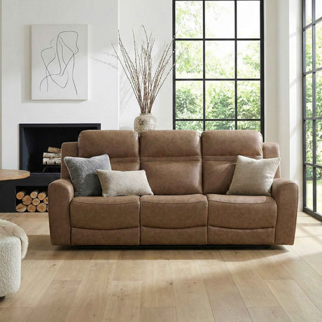 Hearth Brown Double Reclining Sofa by Homelegance at Eve Furniture