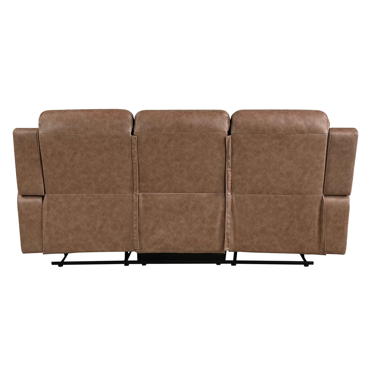 Hearth Brown Double Reclining Sofa by Homelegance at Eve Furniture
