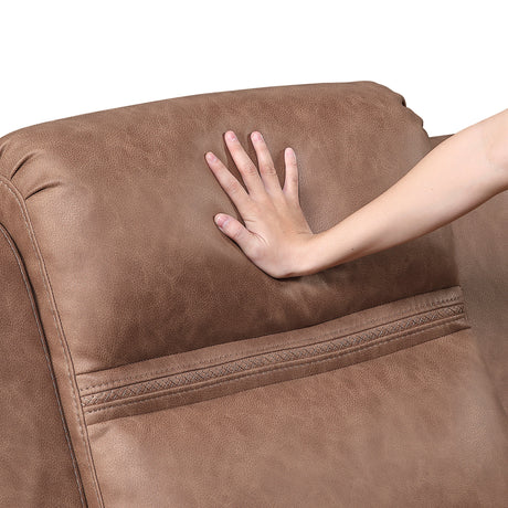 Hearth Brown Reclining Chair by Homelegance at Eve Furniture