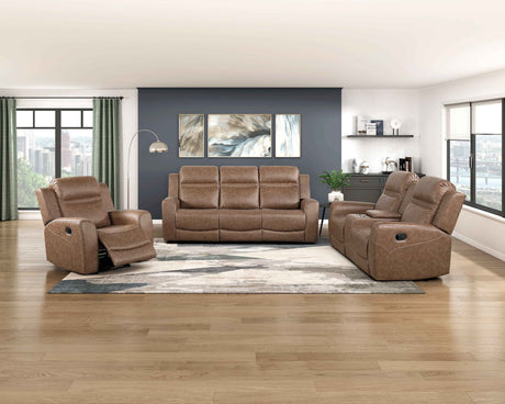 Hearth Brown Reclining Chair by Homelegance at Eve Furniture