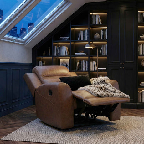 Hearth Brown Reclining Chair by Homelegance at Eve Furniture
