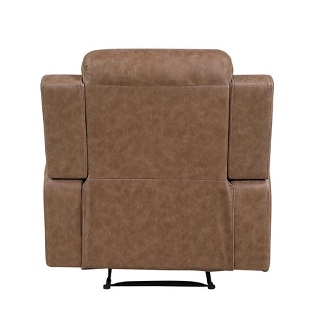 Hearth Brown Reclining Chair by Homelegance at Eve Furniture