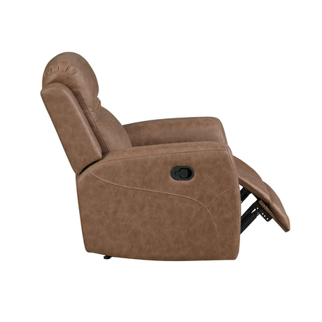 Hearth Brown Reclining Chair by Homelegance at Eve Furniture