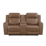 Hearth Brown Reclining Living Room Set by Homelegance at Eve Furniture
