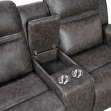 Hearth Charcoal 3-Piece Reclining Living Room Set by Homelegance at Eve Furniture
