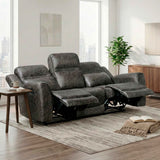 Hearth Charcoal Double Reclining Sofa by Homelegance at Eve Furniture