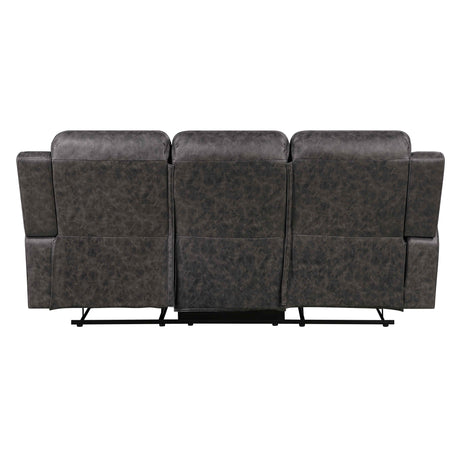 Hearth Charcoal Double Reclining Sofa by Homelegance at Eve Furniture