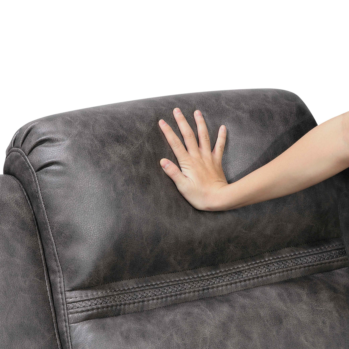 Hearth Charcoal Double Reclining Sofa by Homelegance at Eve Furniture