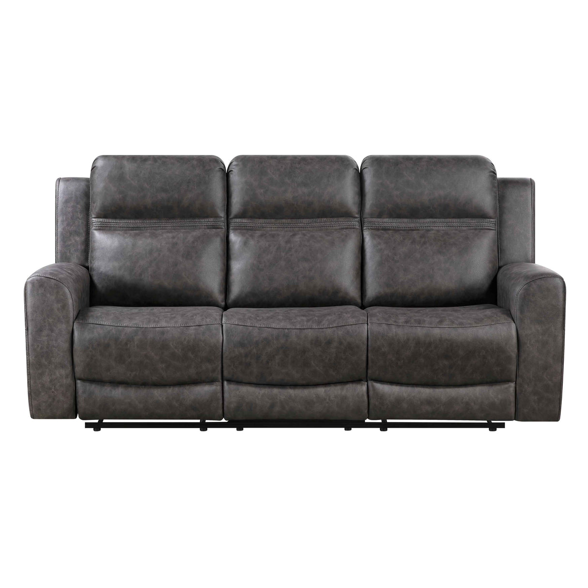Hearth Charcoal Double Reclining Sofa by Homelegance at Eve Furniture