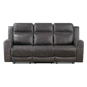 Hearth Charcoal Double Reclining Sofa by Homelegance at Eve Furniture