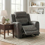 Hearth Charcoal Reclining Chair by Homelegance at Eve Furniture