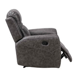 Hearth Charcoal Reclining Chair by Homelegance at Eve Furniture