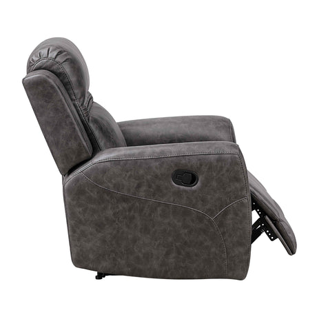 Hearth Charcoal Reclining Chair by Homelegance at Eve Furniture
