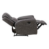 Hearth Charcoal Reclining Chair by Homelegance at Eve Furniture