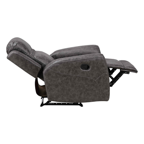 Hearth Charcoal Reclining Chair by Homelegance at Eve Furniture
