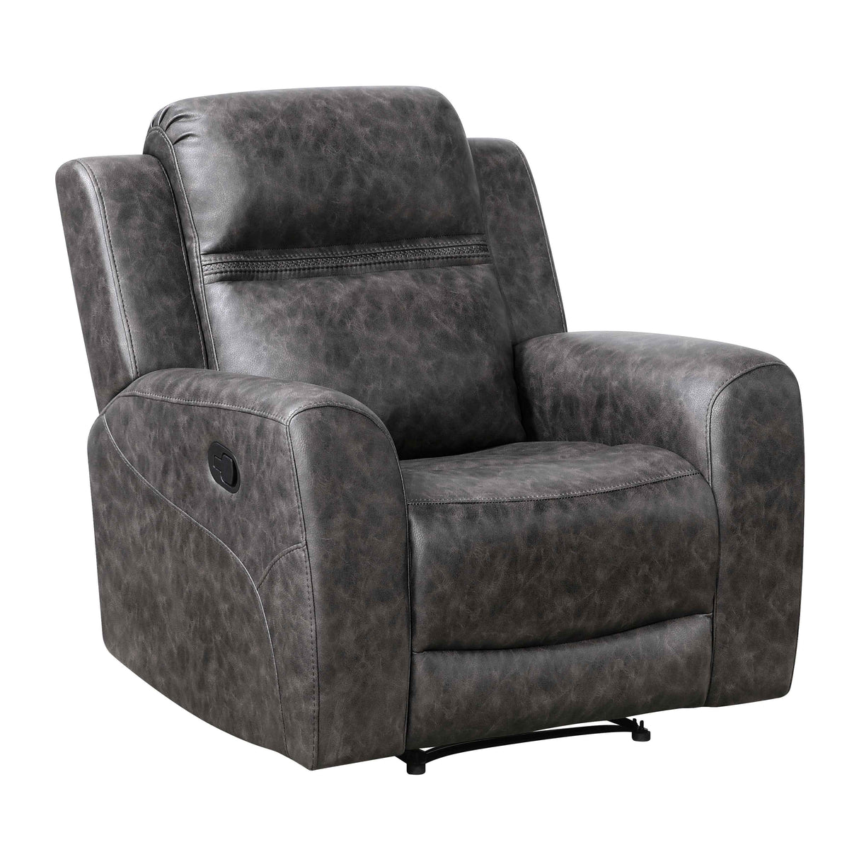 Hearth Charcoal Reclining Chair by Homelegance at Eve Furniture