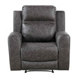 Hearth Charcoal Reclining Chair by Homelegance at Eve Furniture