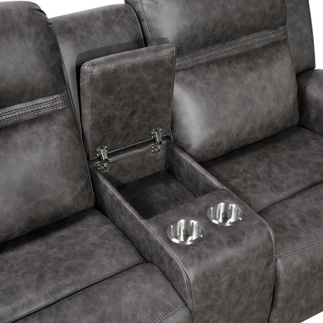 Hearth Charcoal Reclining Living Room Set by Homelegance at Eve Furniture