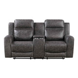 Hearth Charcoal Reclining Living Room Set by Homelegance at Eve Furniture