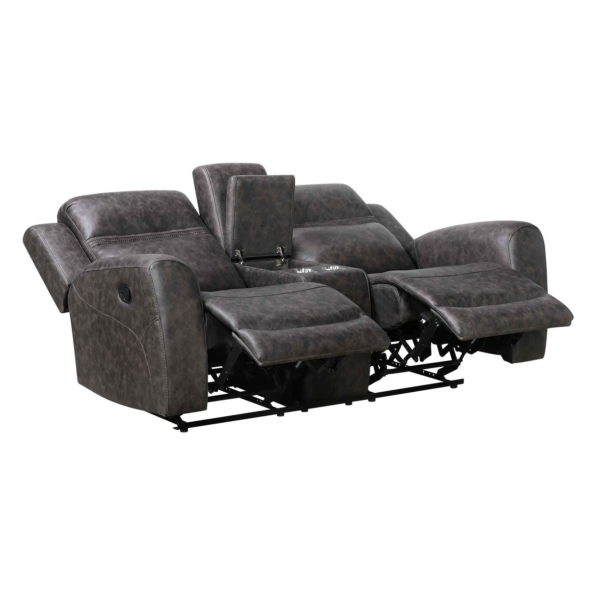 Hearth Charcoal Reclining Living Room Set by Homelegance at Eve Furniture