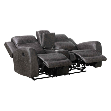 Hearth Charcoal Reclining Living Room Set by Homelegance at Eve Furniture