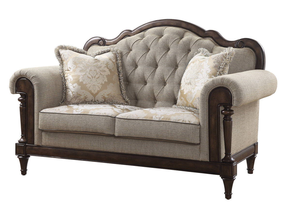 Heath Court Brown 2-Piece Living Room Set by Homelegance at Eve Furniture