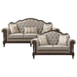 Heath Court Brown 2-Piece Living Room Set by Homelegance at Eve Furniture
