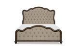 Heath Court Brown Oak King Panel Bed by Homelegance at Eve Furniture
