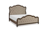 Heath Court Brown Oak King Panel Bed by Homelegance at Eve Furniture