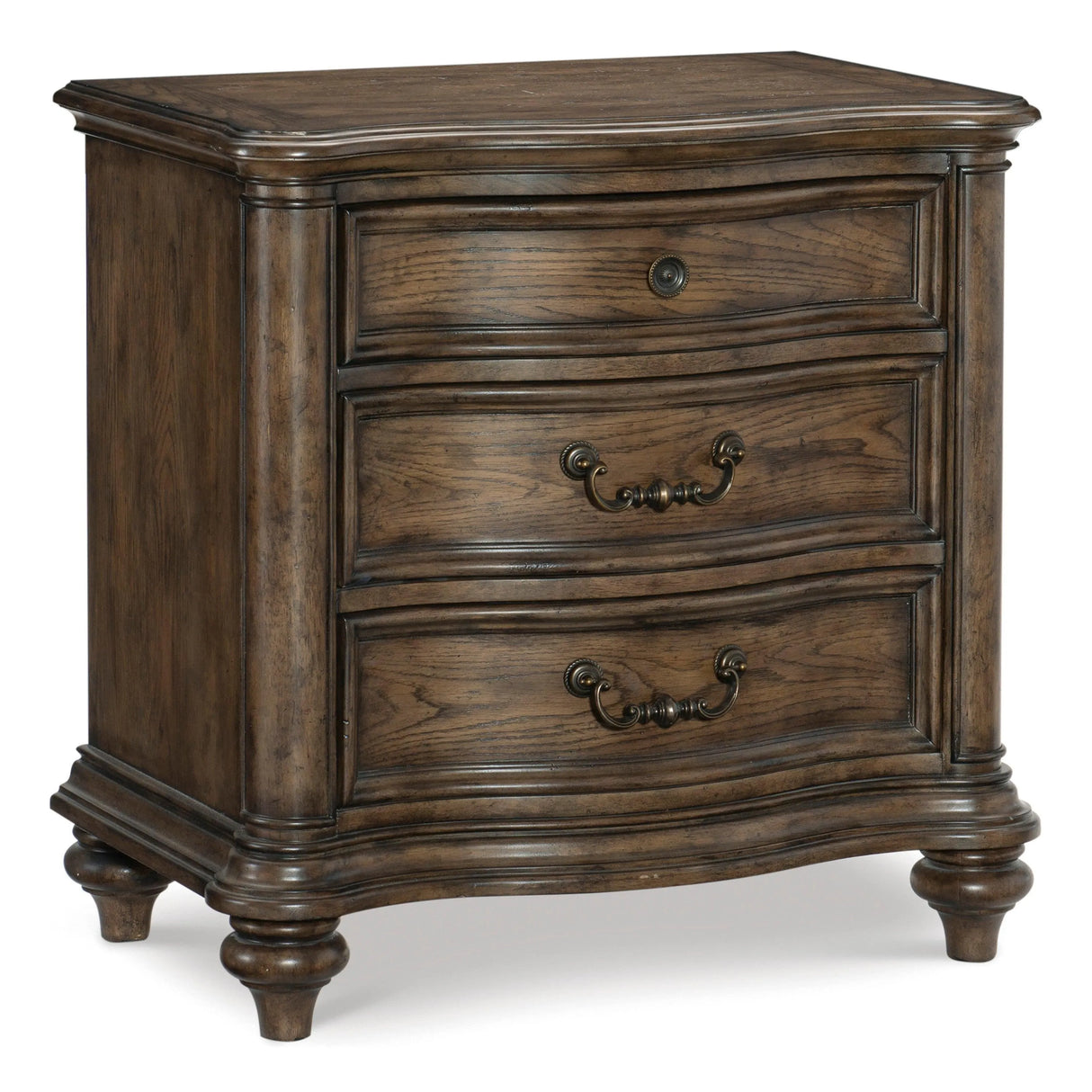 Heath Court Brown Oak Nightstand by Homelegance at Eve Furniture