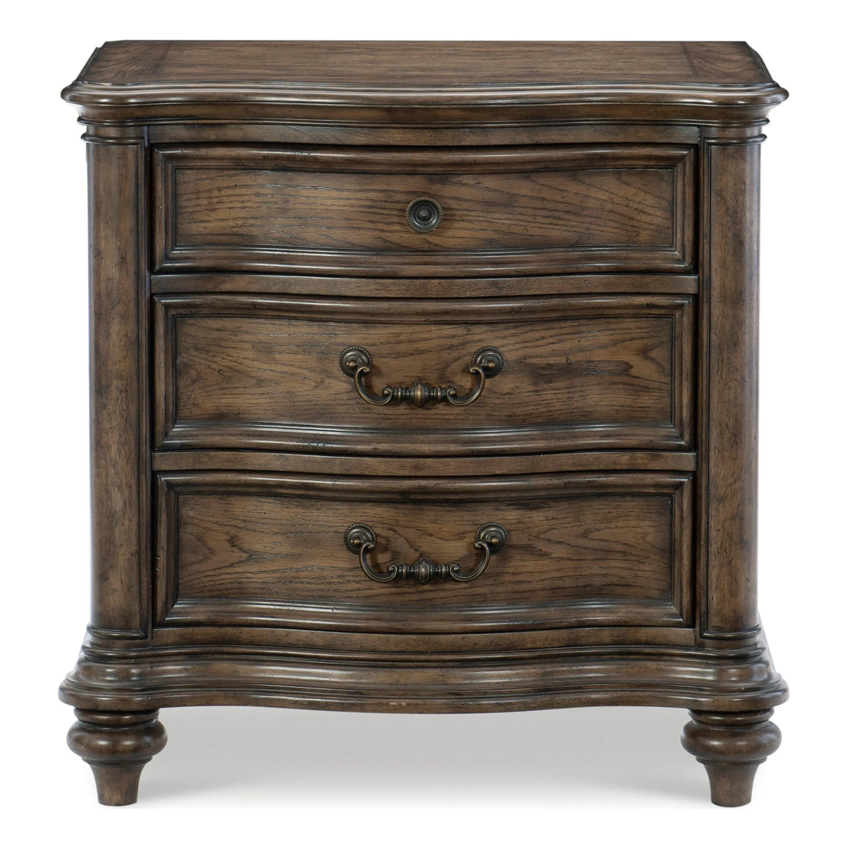 Heath Court Brown Oak Nightstand by Homelegance at Eve Furniture