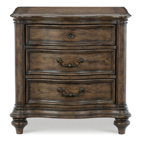 Heath Court Brown Oak Nightstand by Homelegance at Eve Furniture