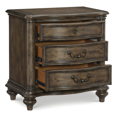 Heath Court Brown Oak Panel Bedroom Set by Homelegance at Eve Furniture