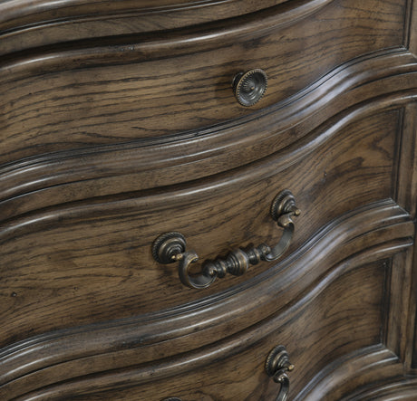 Heath Court Brown Oak Panel Bedroom Set by Homelegance at Eve Furniture