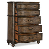 Heath Court Brown Oak Panel Bedroom Set by Homelegance at Eve Furniture