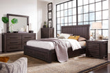 Heath Five Drawer Chest in Basalt Grey by Modus Furniture at Eve Furniture