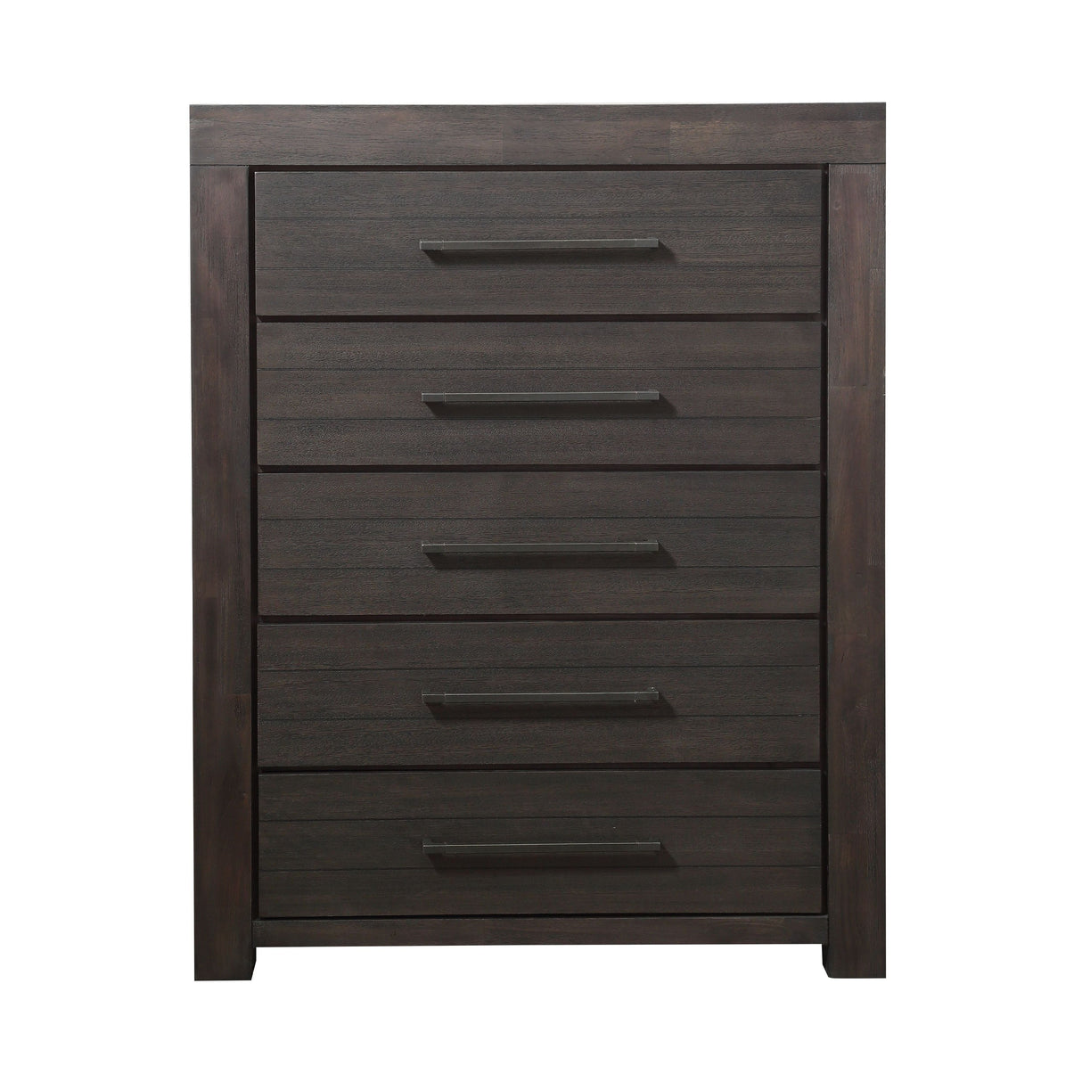 Heath Five Drawer Chest in Basalt Grey by Modus Furniture at Eve Furniture