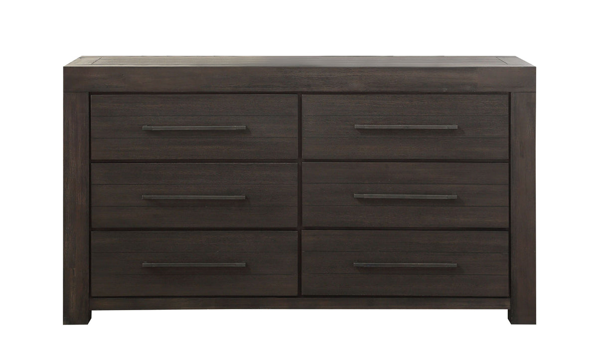 Heath Six Drawer Dresser in Basalt Grey by Modus Furniture at Eve Furniture