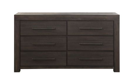 Heath Six Drawer Dresser in Basalt Grey by Modus Furniture at Eve Furniture