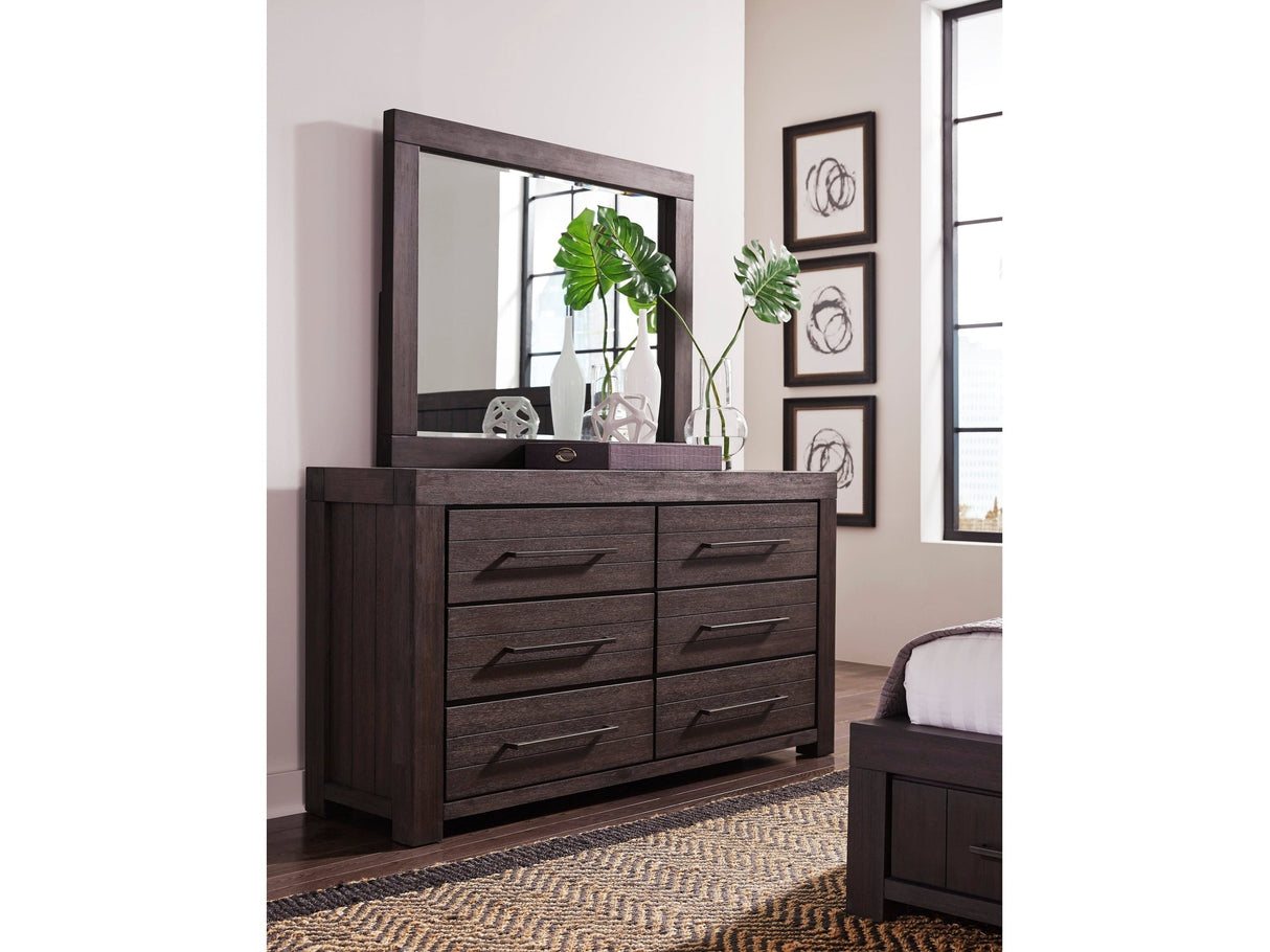 Heath Six Drawer Dresser in Basalt Grey by Modus Furniture at Eve Furniture